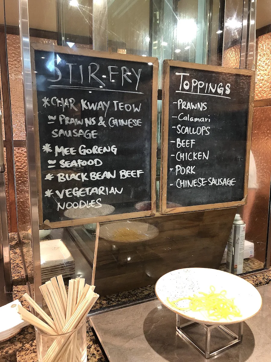 Menu, Melba Restaurant