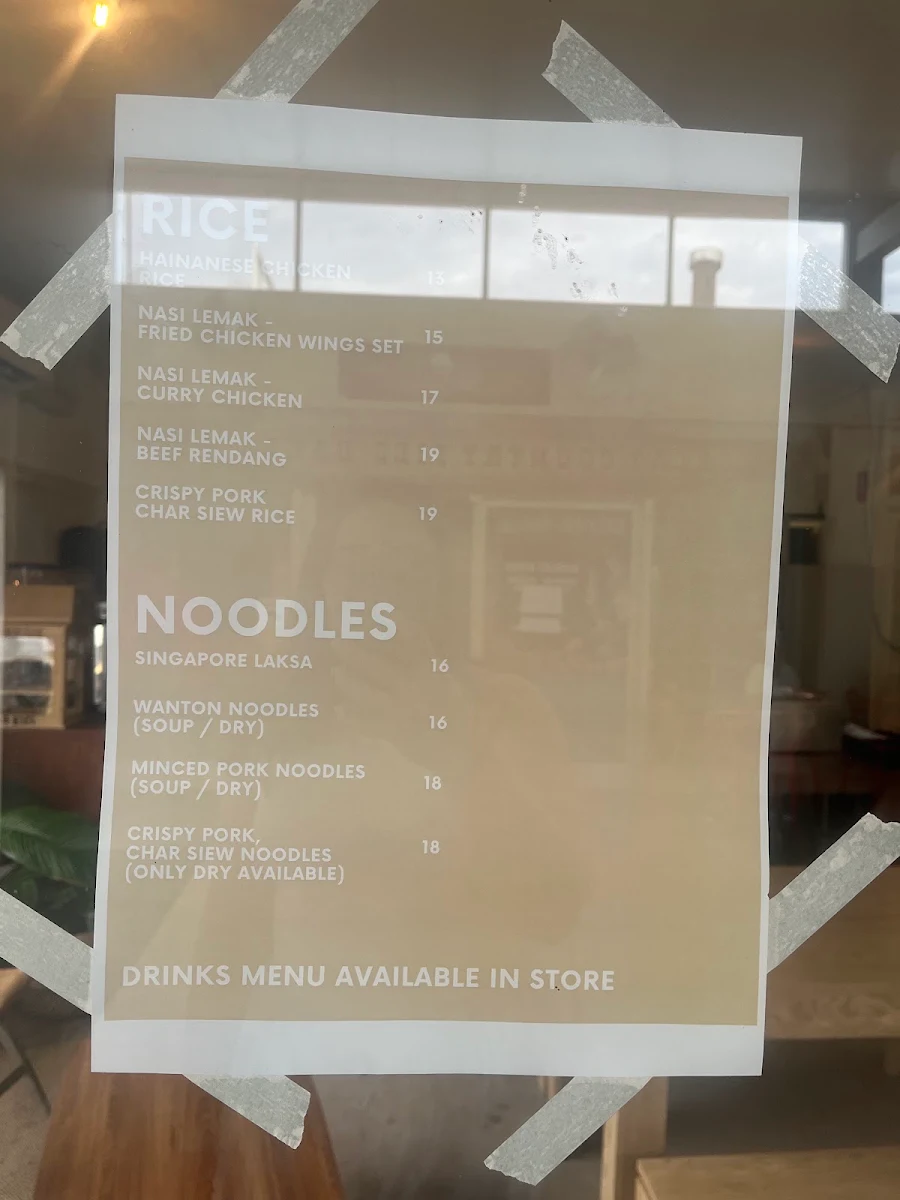 Menu, Nice Meh?