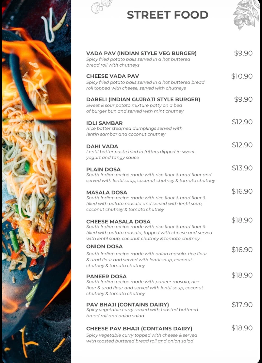 Menu, 7 by the Lake