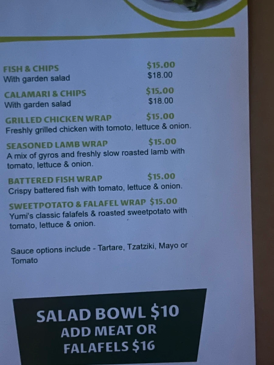 Menu, The Kangaroo Hotel