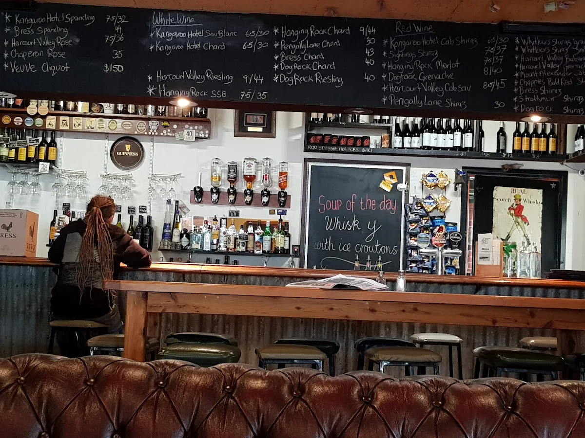 Menu, The Kangaroo Hotel