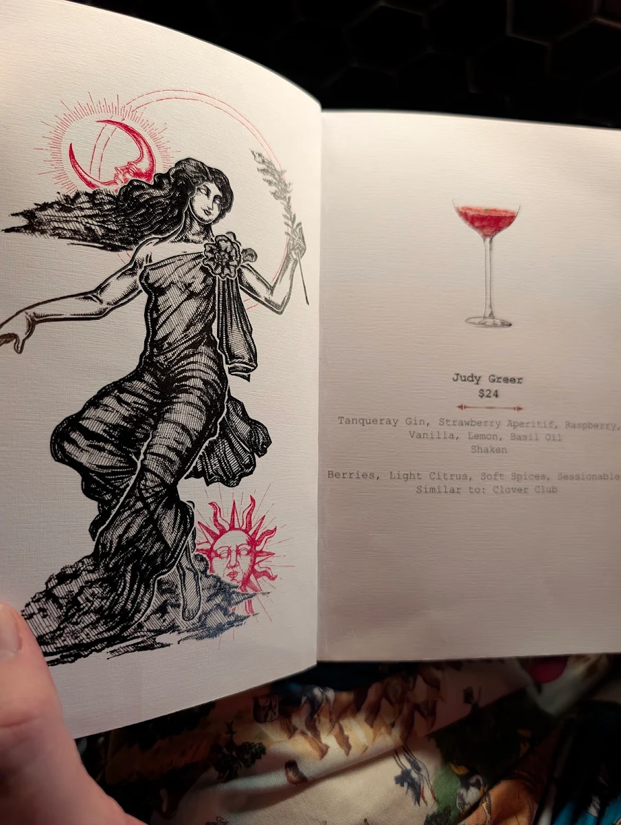 Menu, Death and Taxes Brisbane