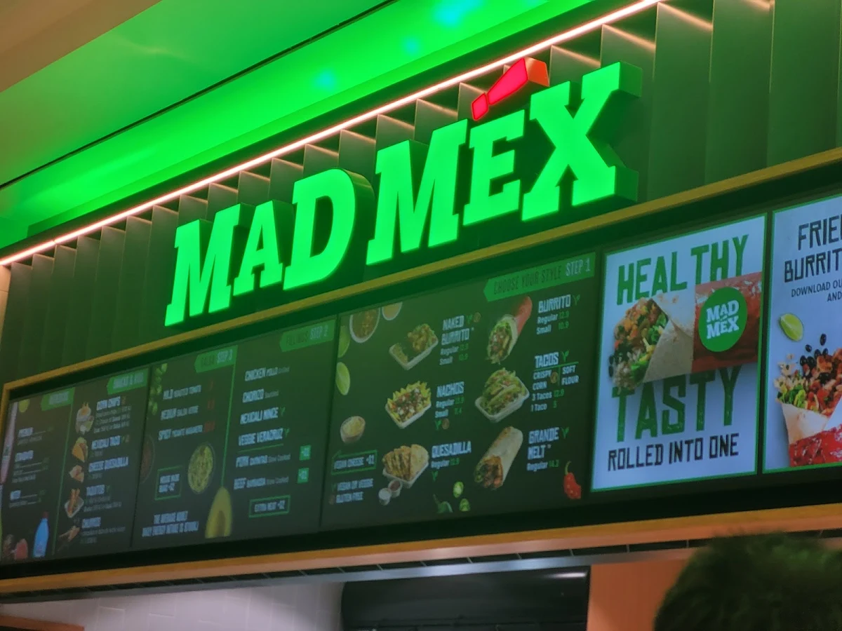 Menu, Mad Mex Hurstville