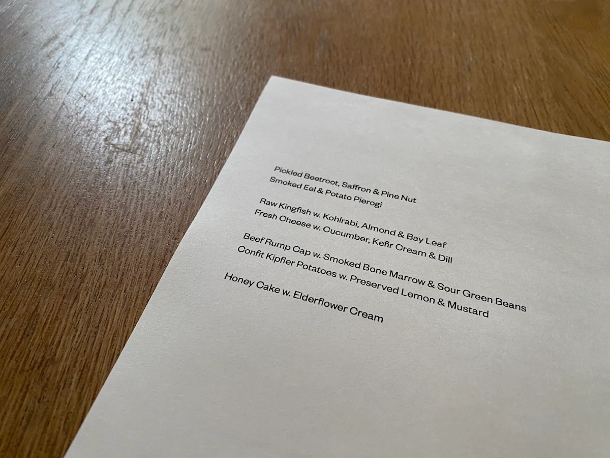 Menu, Bar Liberty