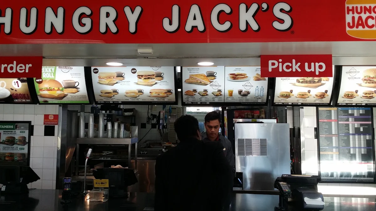 Menu, Hungry Jack's Burgers Flemington