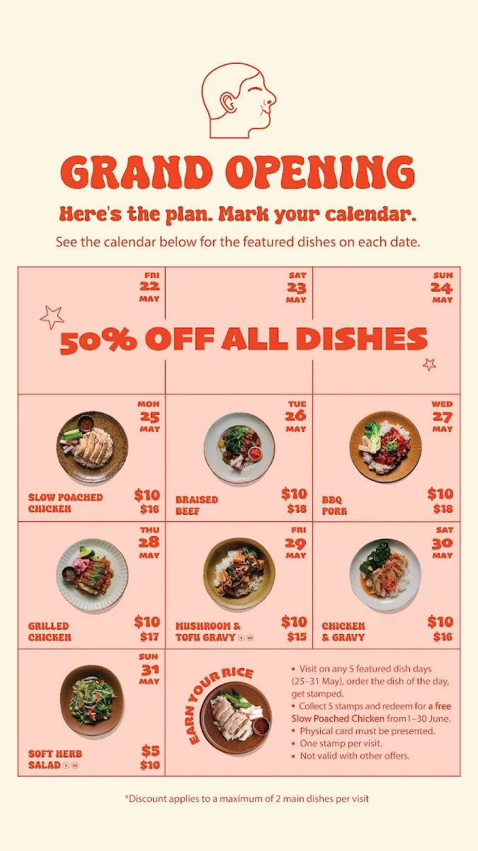 Menu, RiceFace