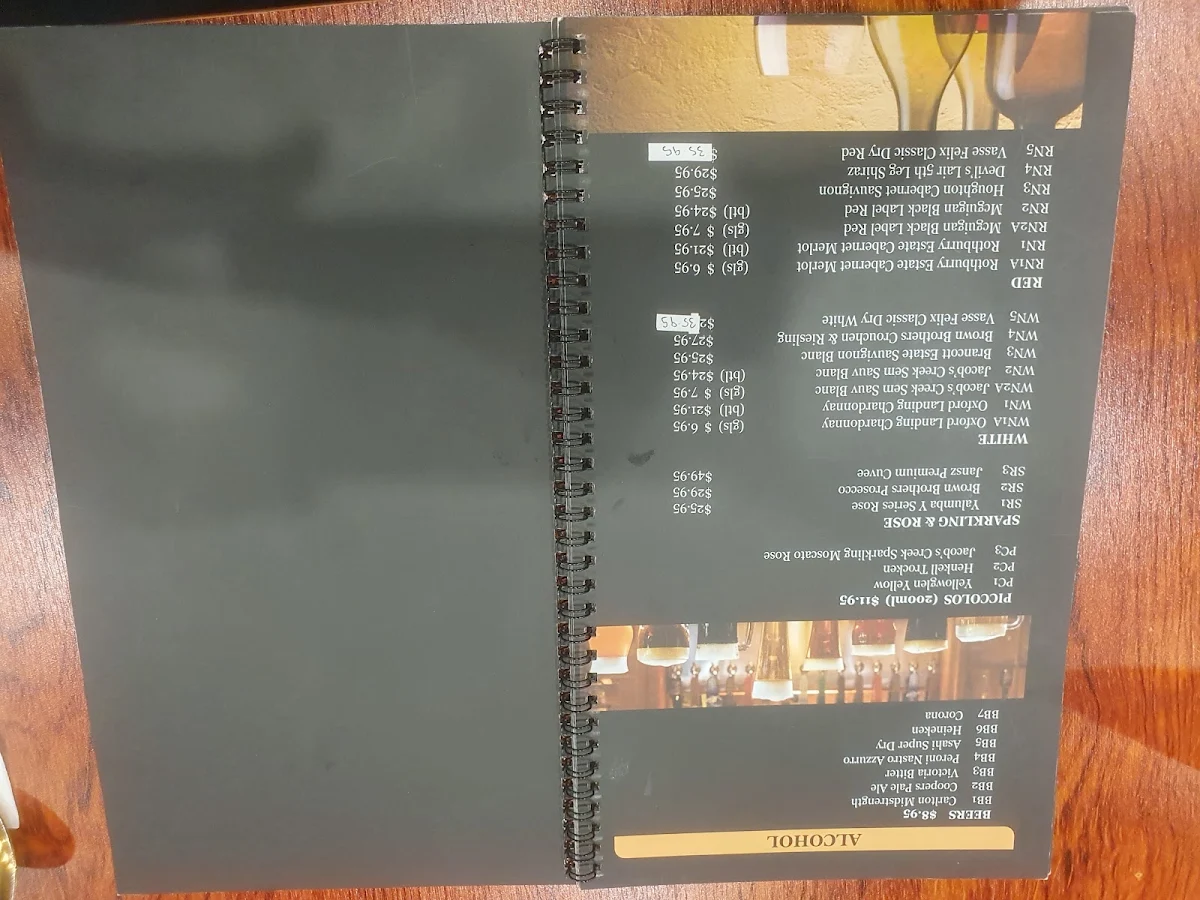 Menu, Han Asian Cuisine