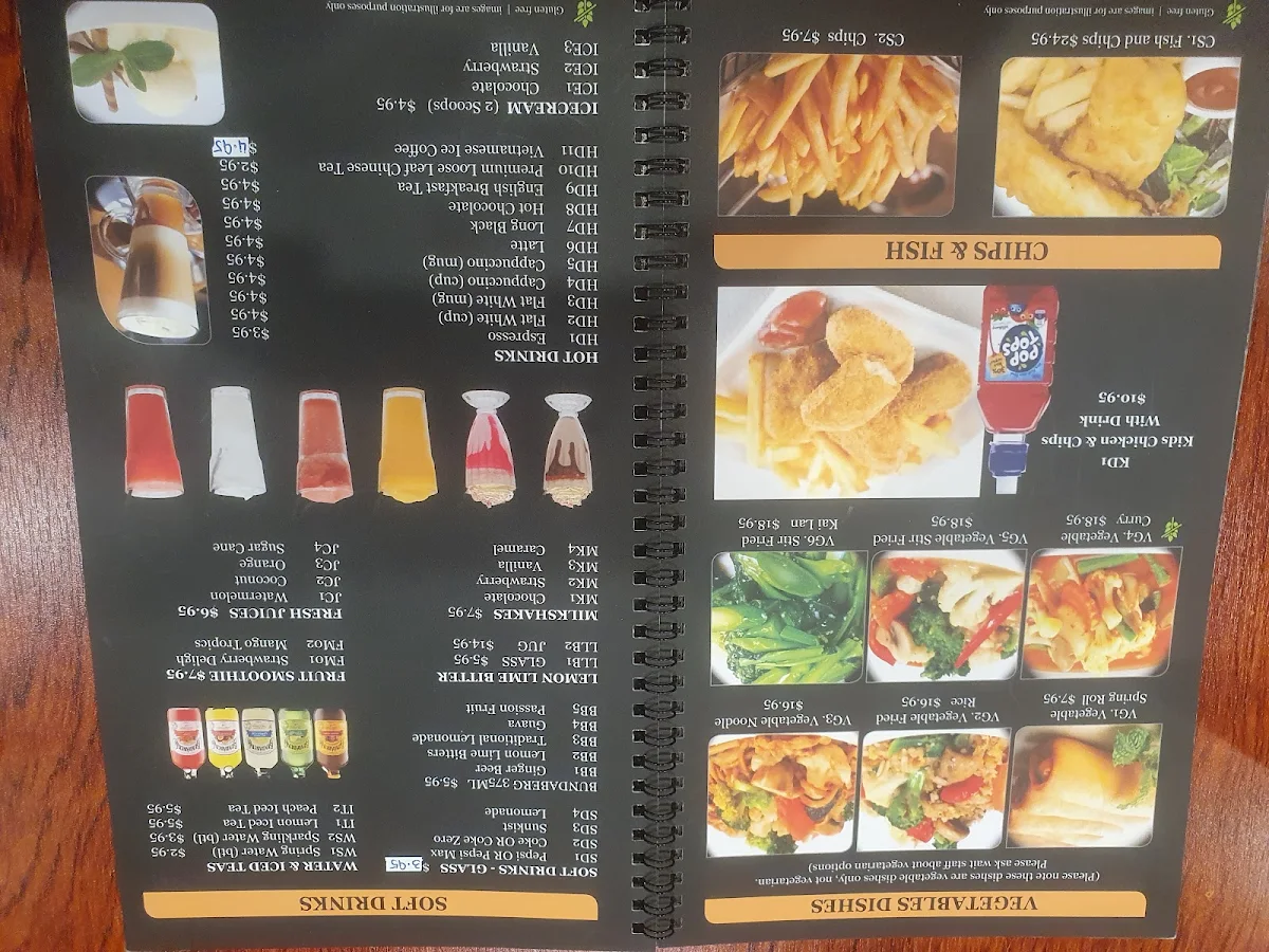 Menu, Han Asian Cuisine