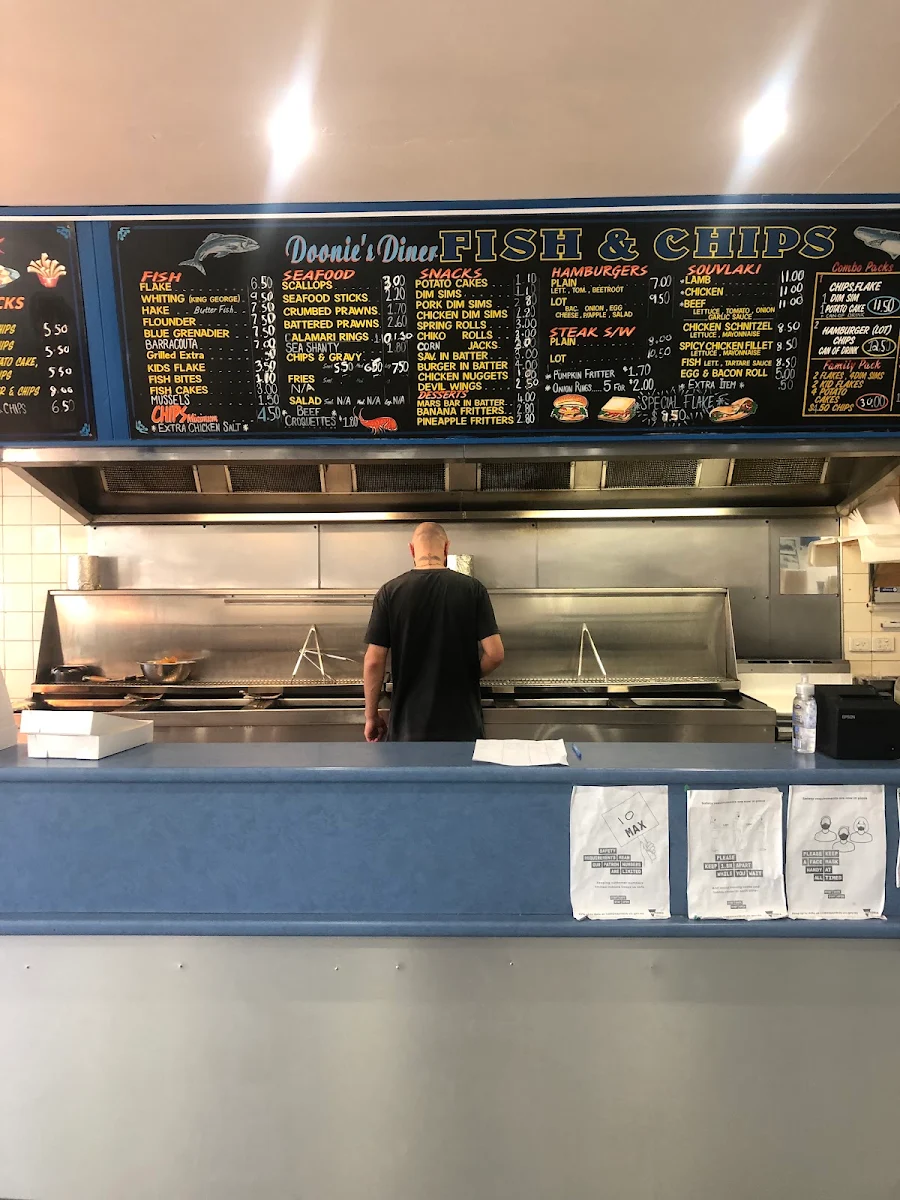 Menu, Doonies Diner