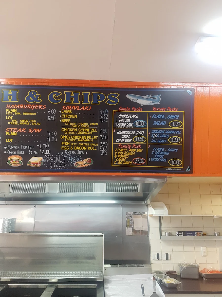 Menu, Doonies Diner