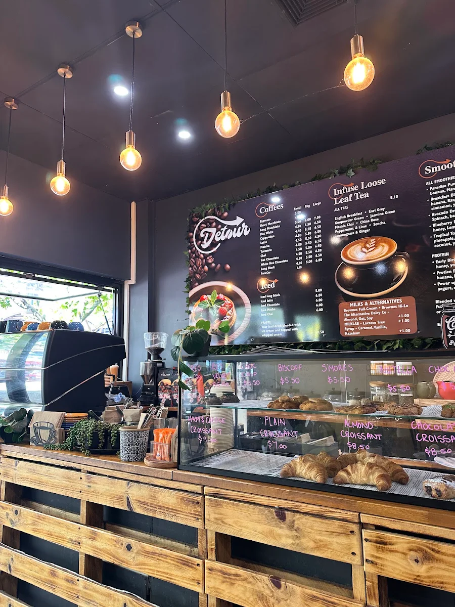 Menu, Detour Cafe Dolphin Quay