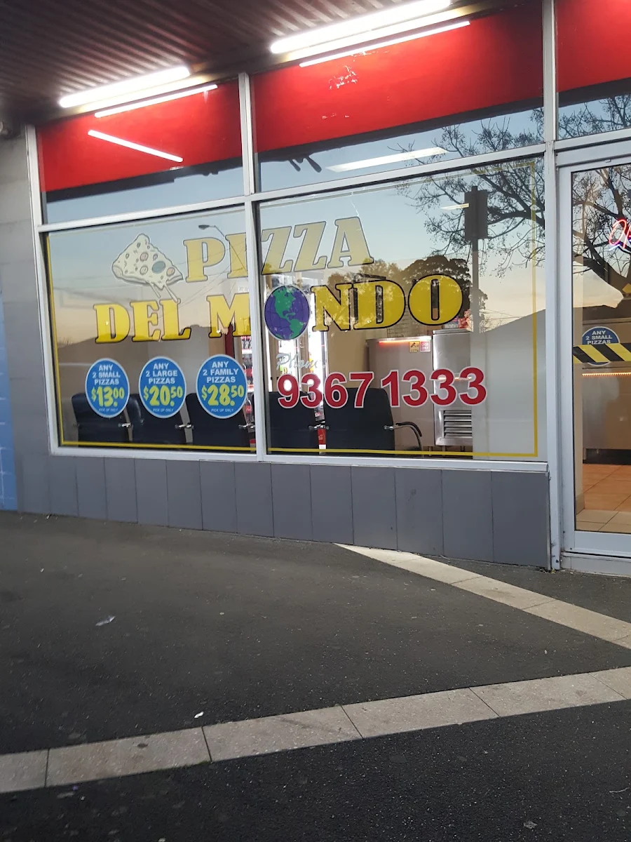 Menu, Pizza Del Mondo Kings Park