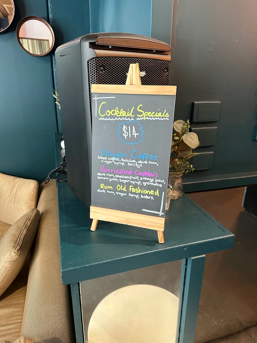Menu, Second Act Wine Bar
