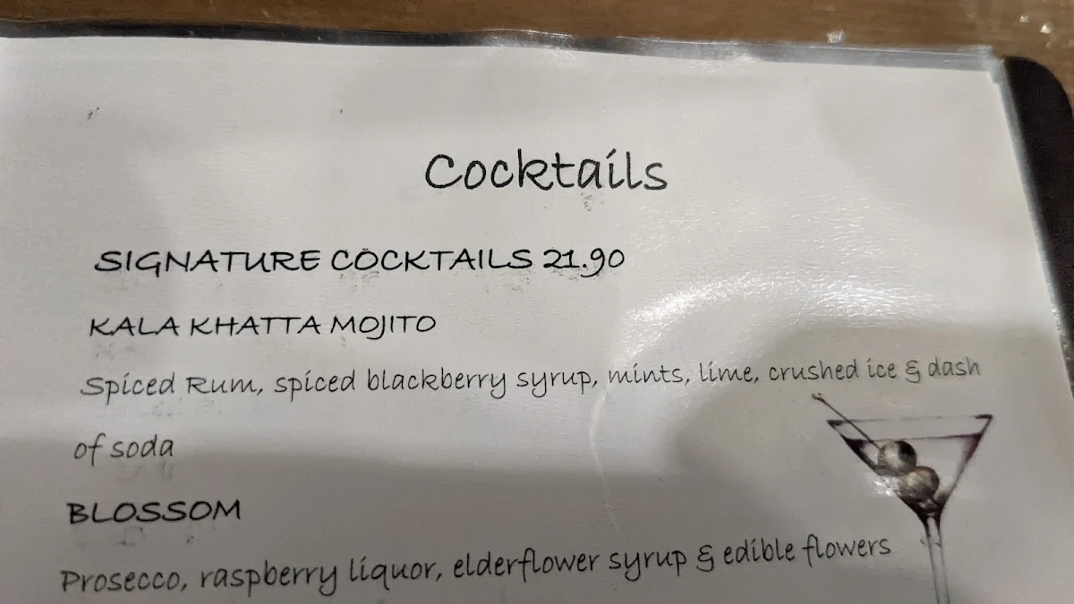 Menu, Nelson Way Café, Restaurant & Bar