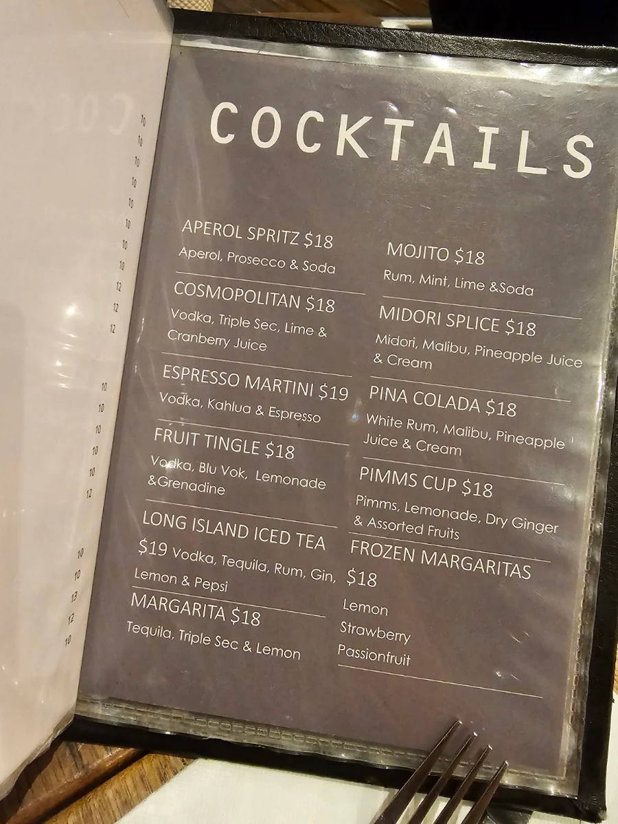 Menu, Middels