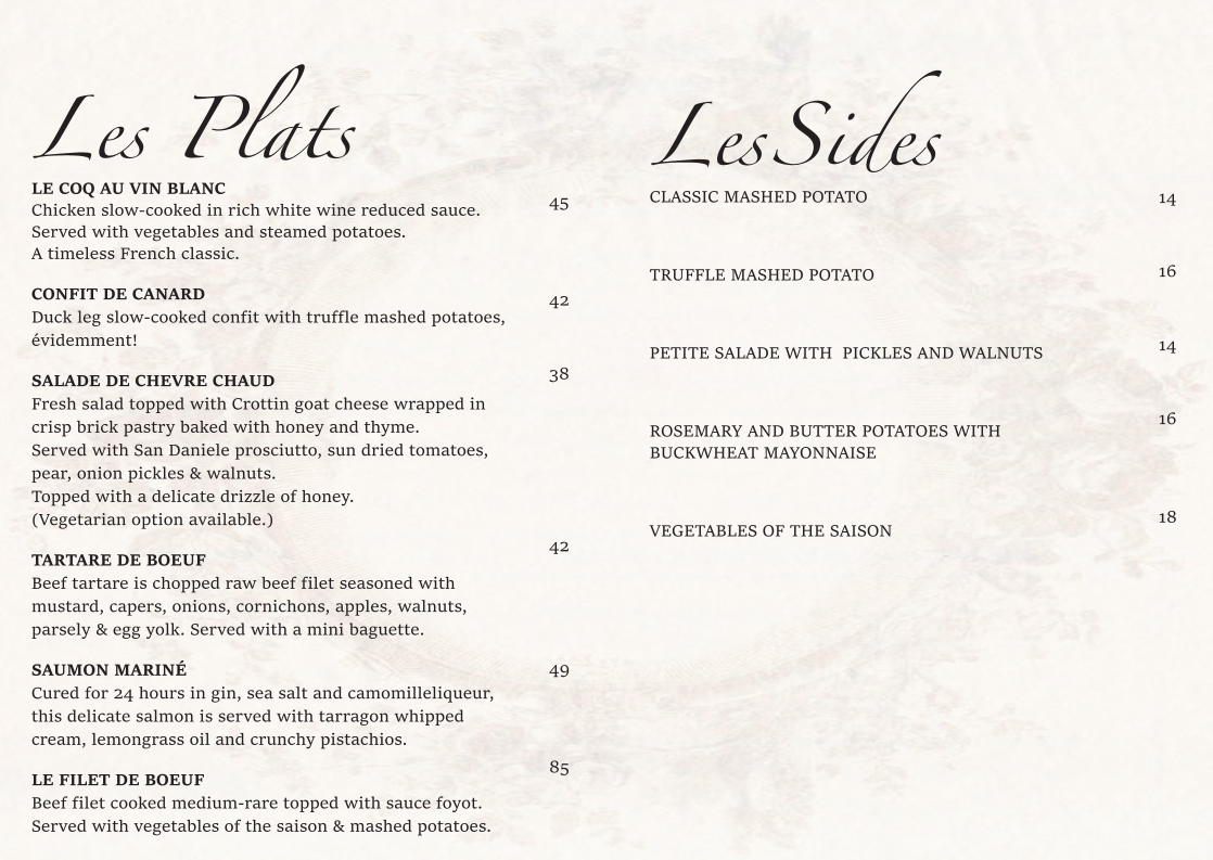 Menu photo 1
