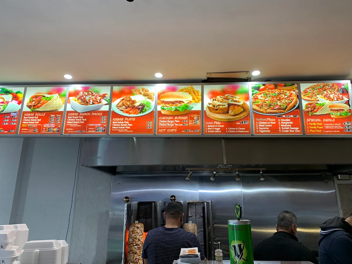Menu, Royal Kebab House