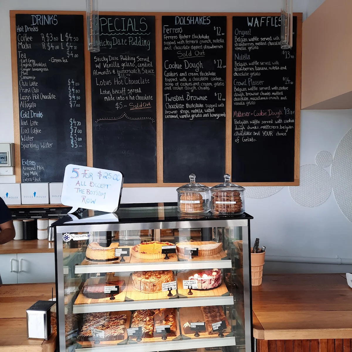 Menu, Dolce House Gelato