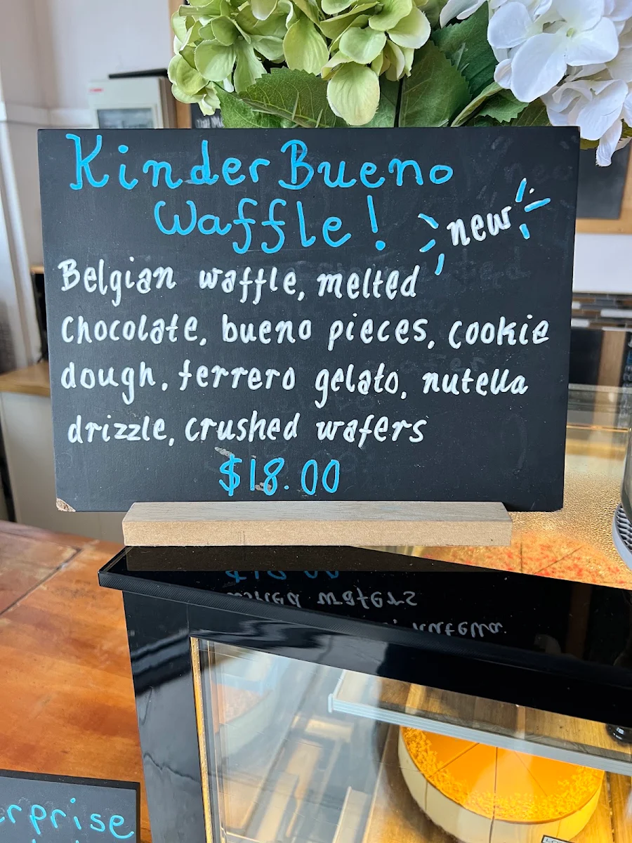 Menu, Dolce House Gelato