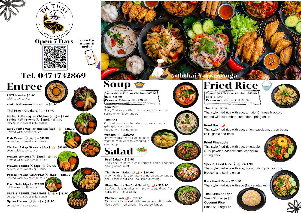 Menu, Th thai