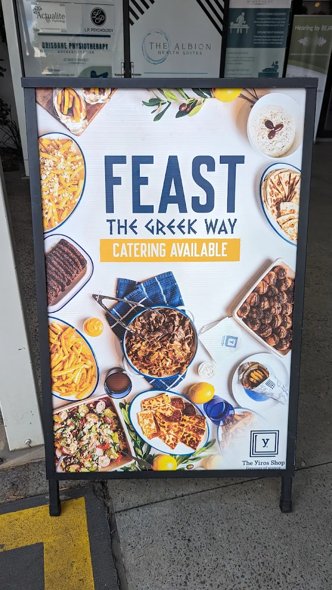 Menu, The Yiros Shop