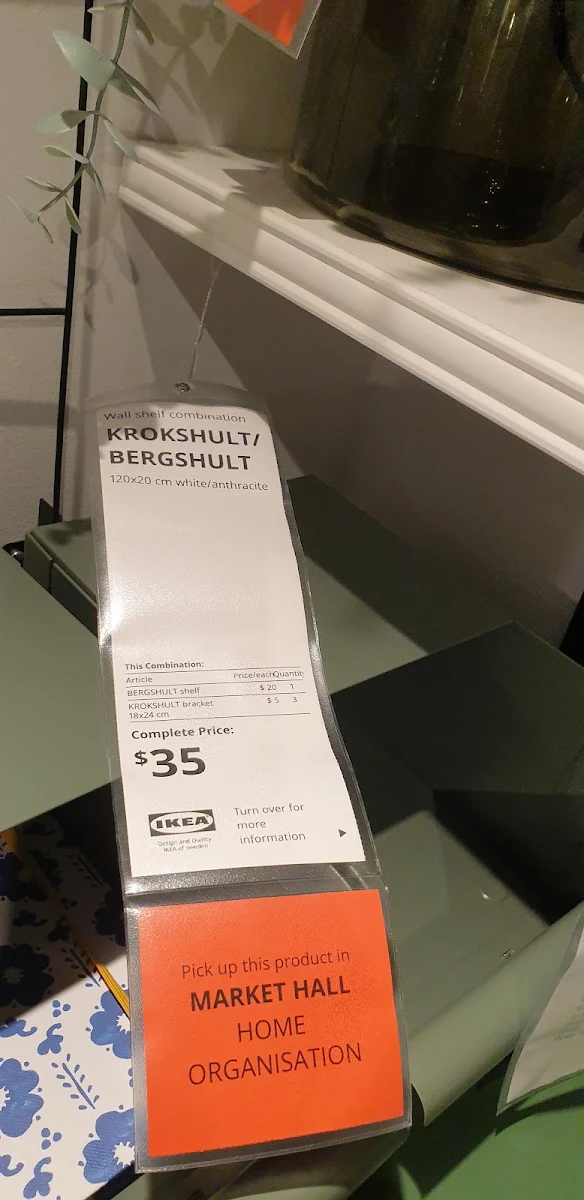 Menu, IKEA Restaurant