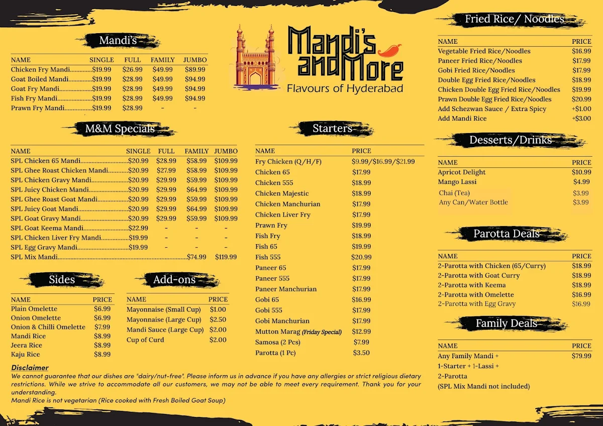 Menu, Mandis and More Glen Huntly