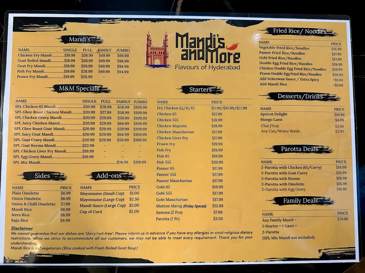 Menu, Mandis and More Glen Huntly