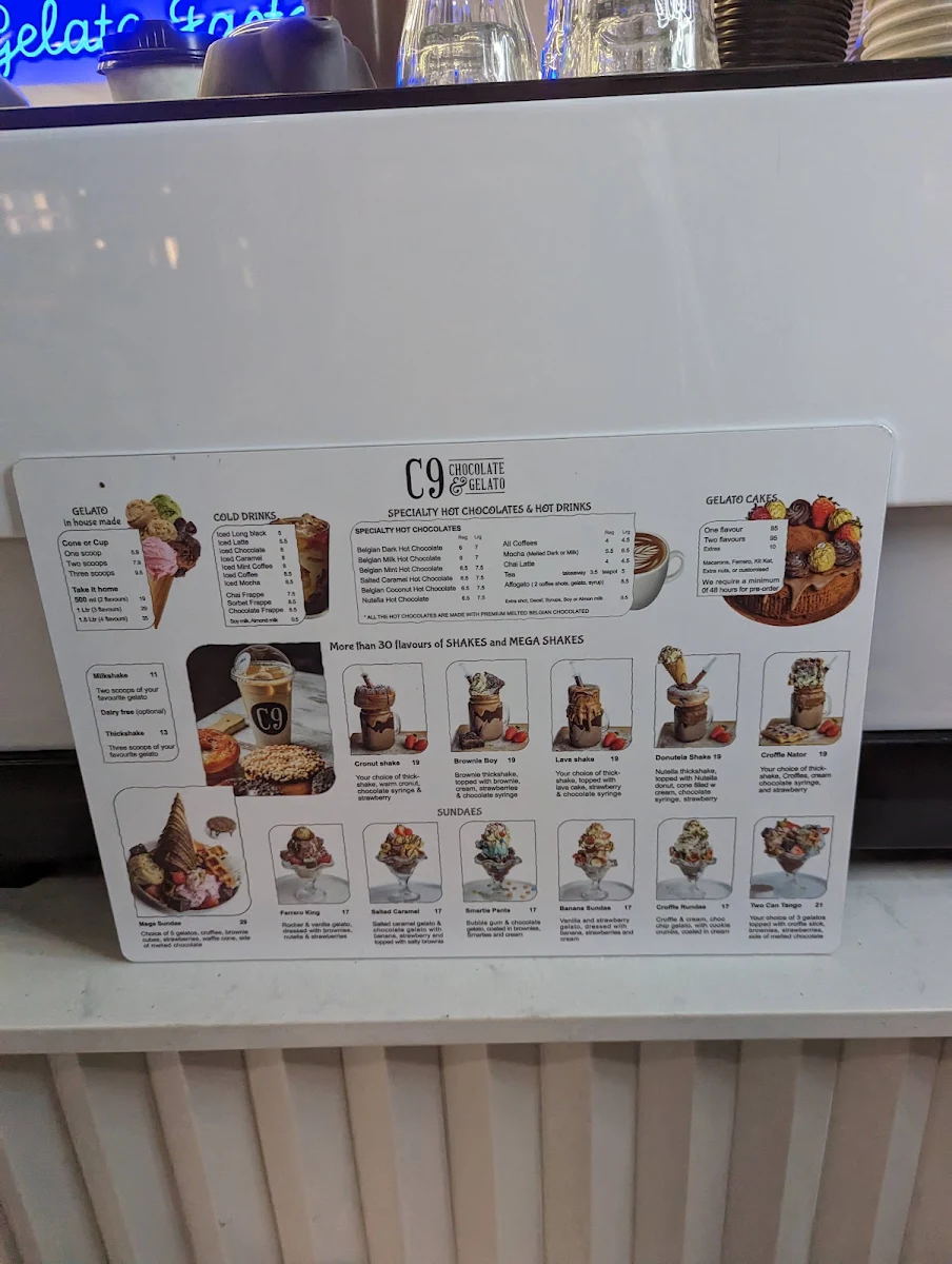 Menu, Sydney Place