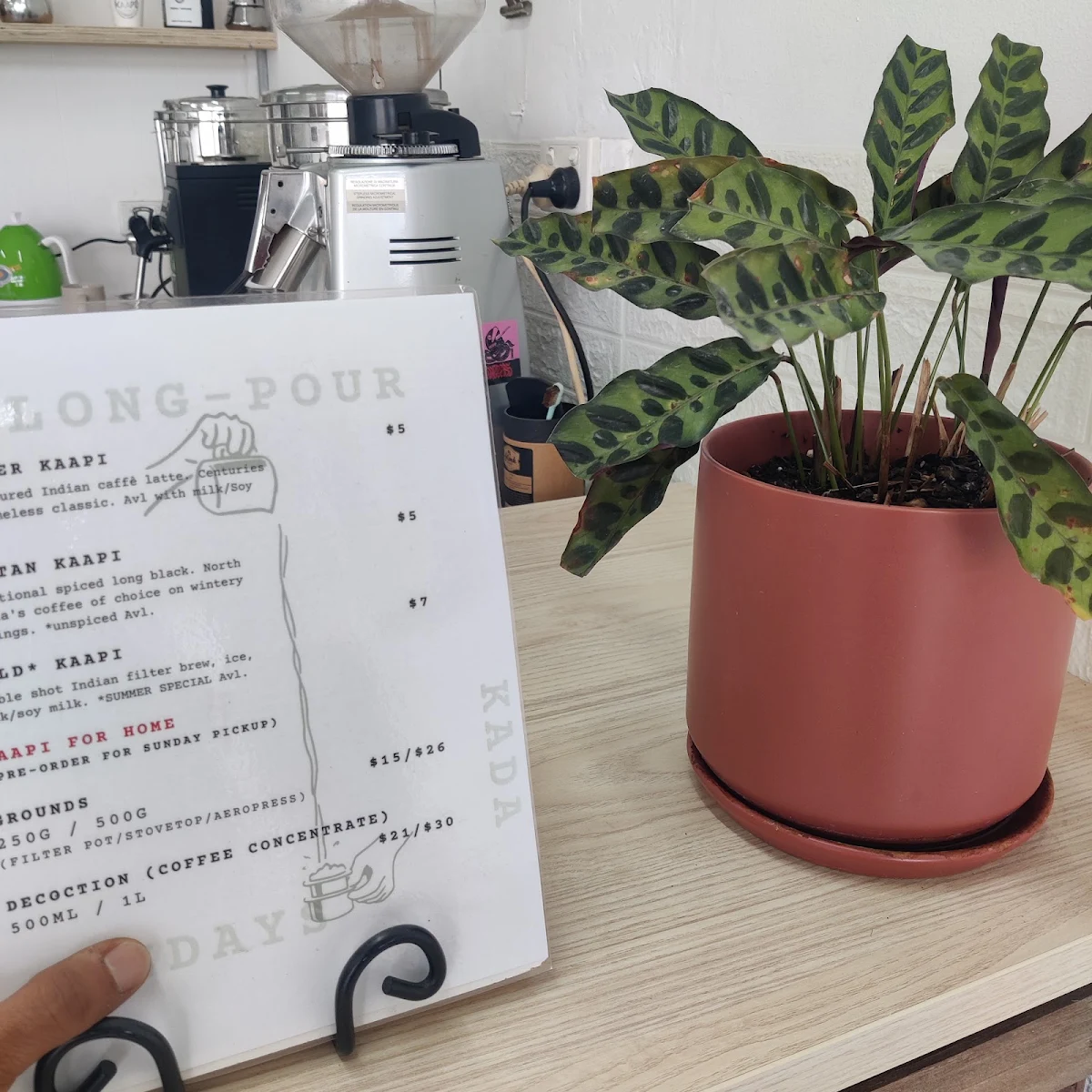 Menu, Proppa South