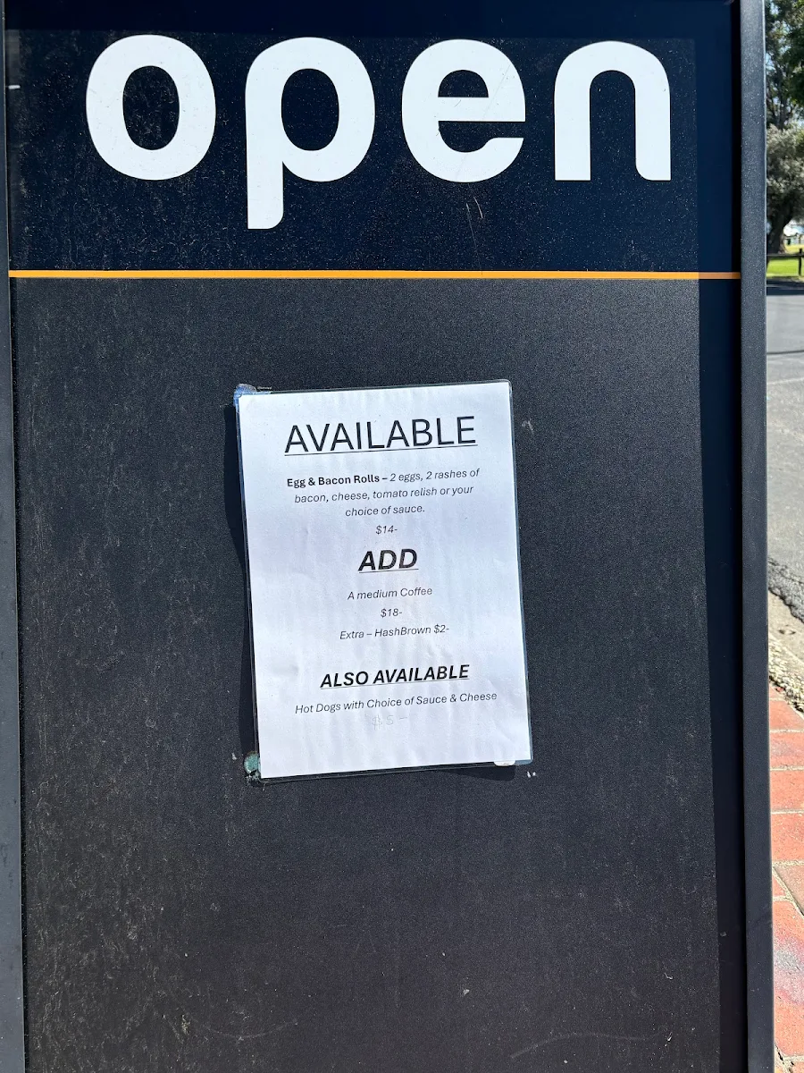 Menu, Mallacoota Bakery