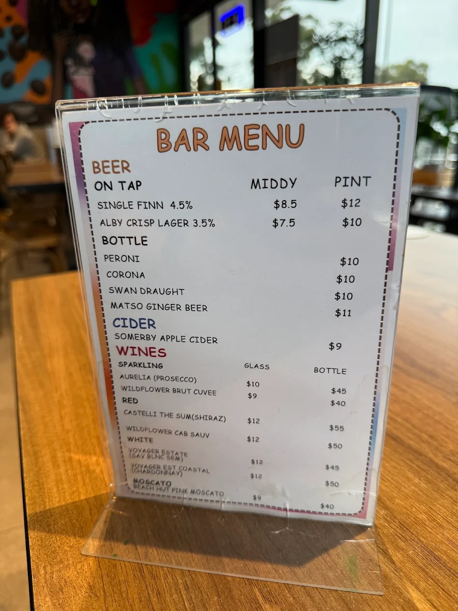 Menu, Flames Burgers & Grill (Roselea Shopping Centre)