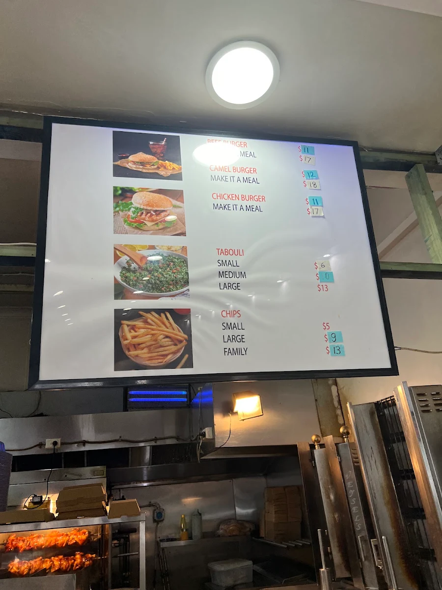 Menu, Al Fayhaa Halal Chicken