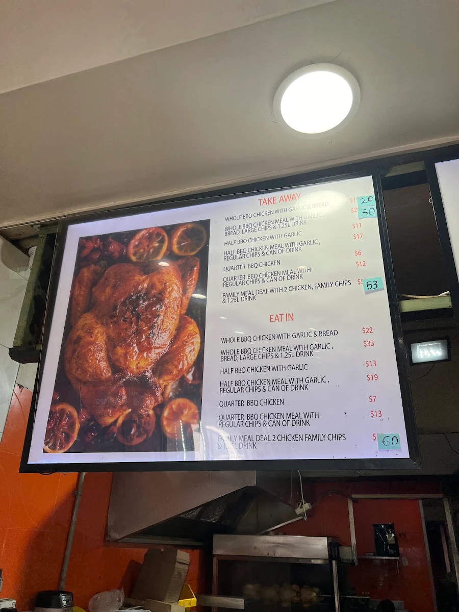 Menu, Al Fayhaa Halal Chicken