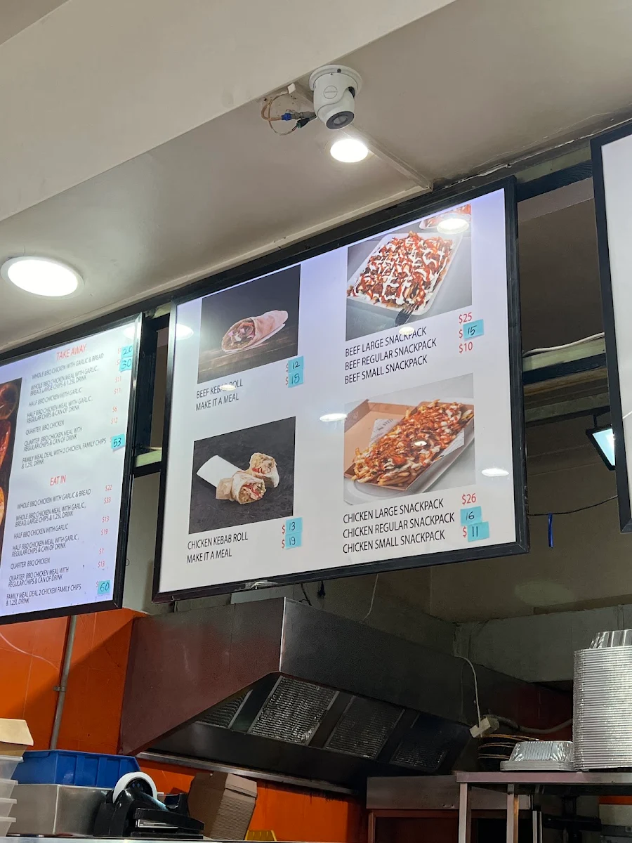 Menu, Al Fayhaa Halal Chicken