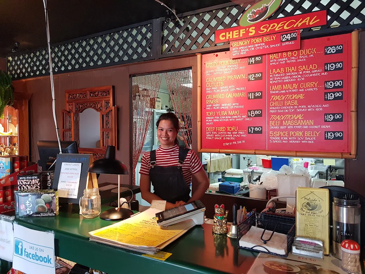 Menu, Salisa’s Thai and Asian Foods