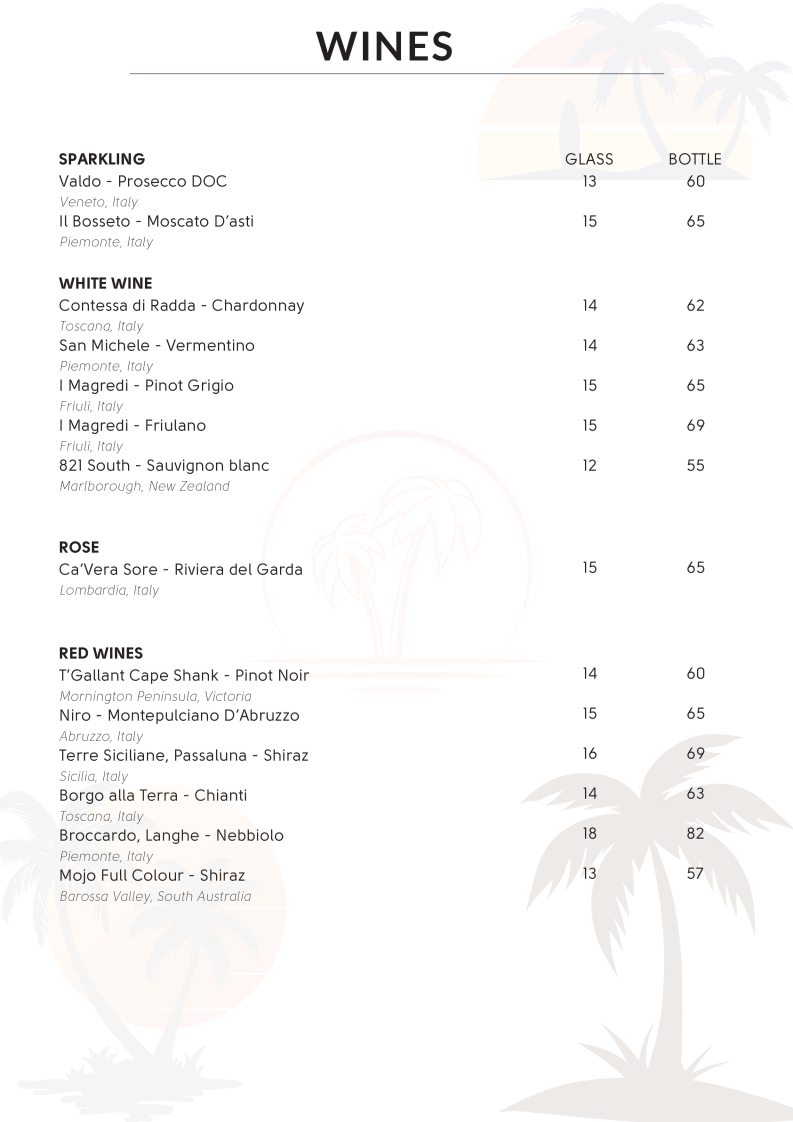 Menu, Classe 90 Vice (Ascot Vale)