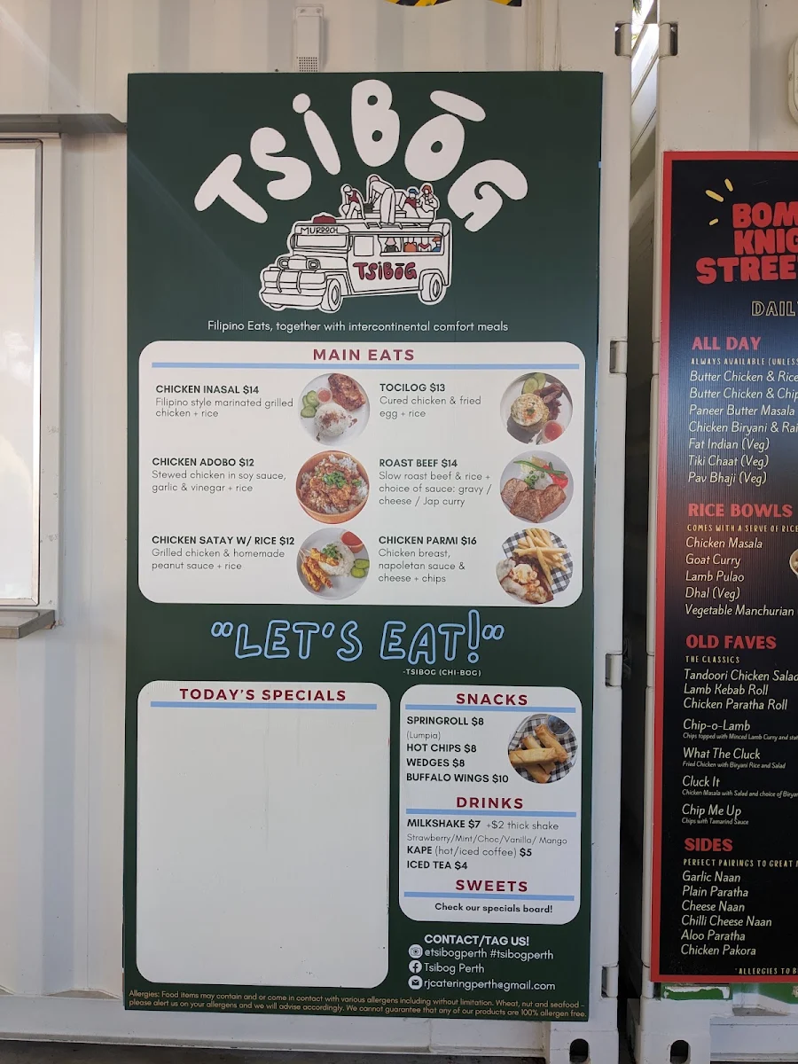 Menu, Wingman Street (K-Chicken & Asian Street Food)