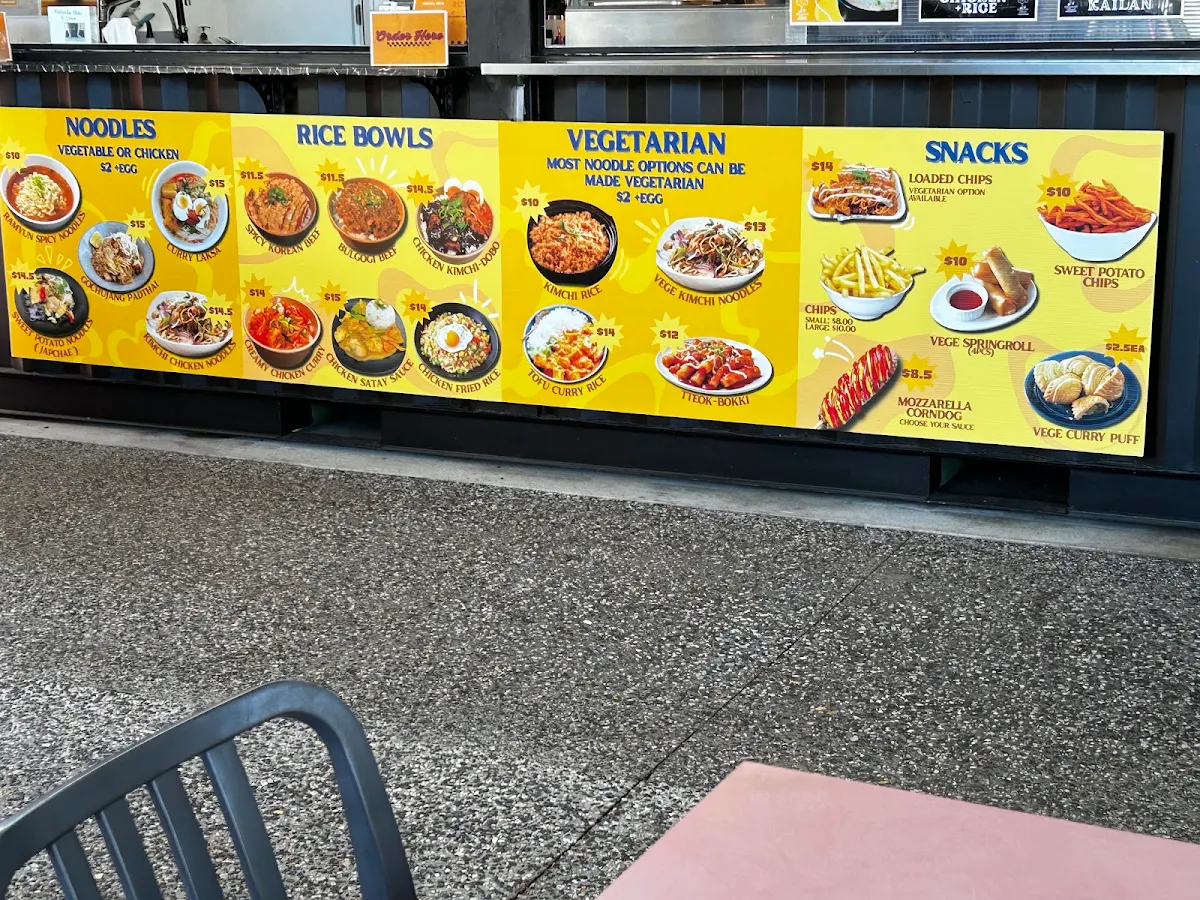 Menu, Wingman Street (K-Chicken & Asian Street Food)