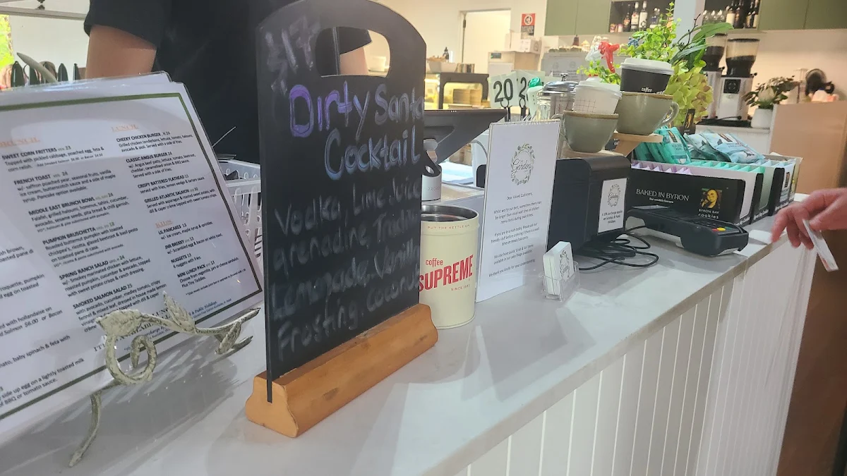 Menu, The Garden's Cafe Mount Annan