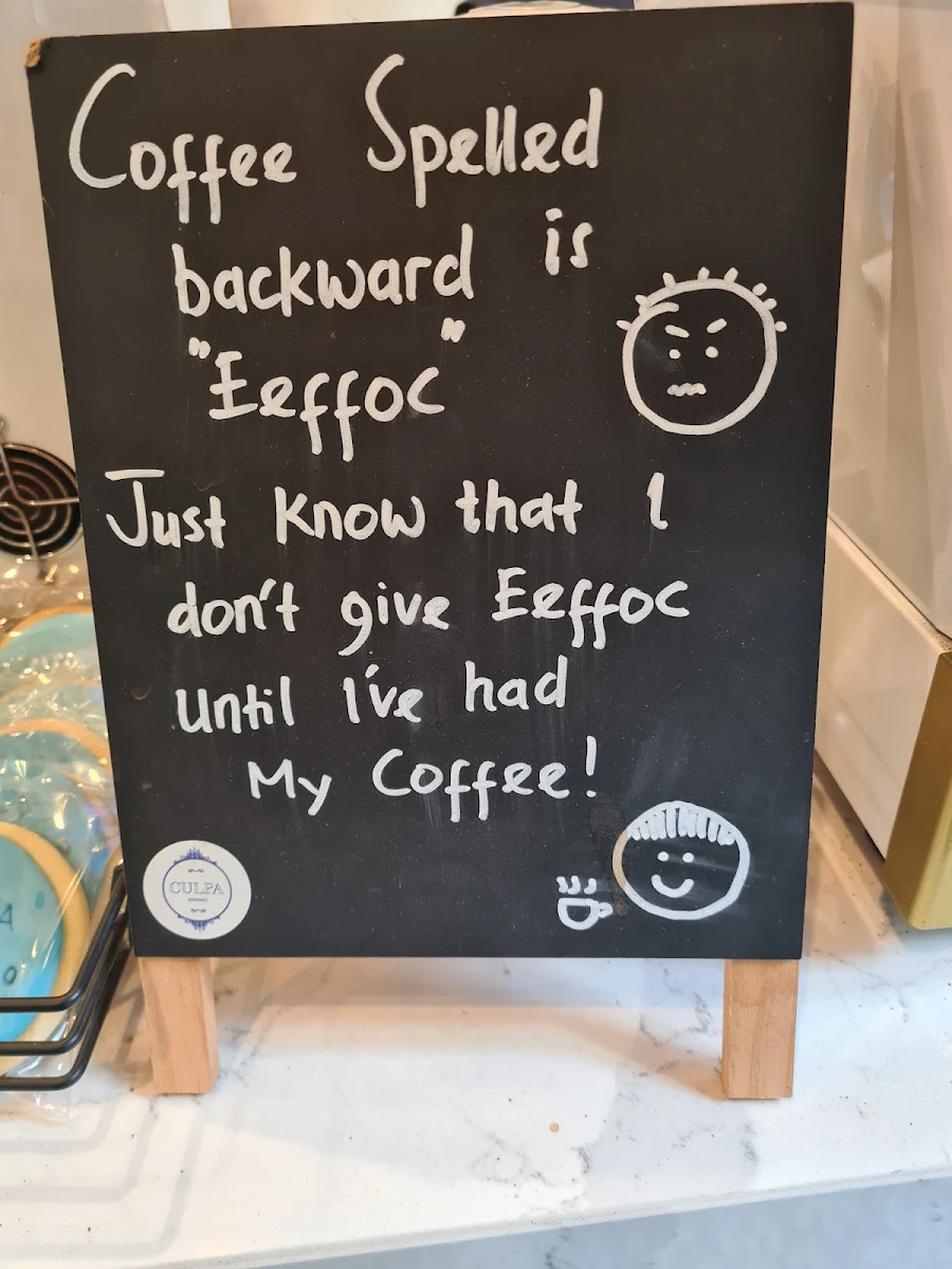 Menu, CULPA ESPRESSO