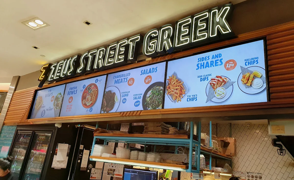 Menu, Zeus Street Greek QueensPlaza