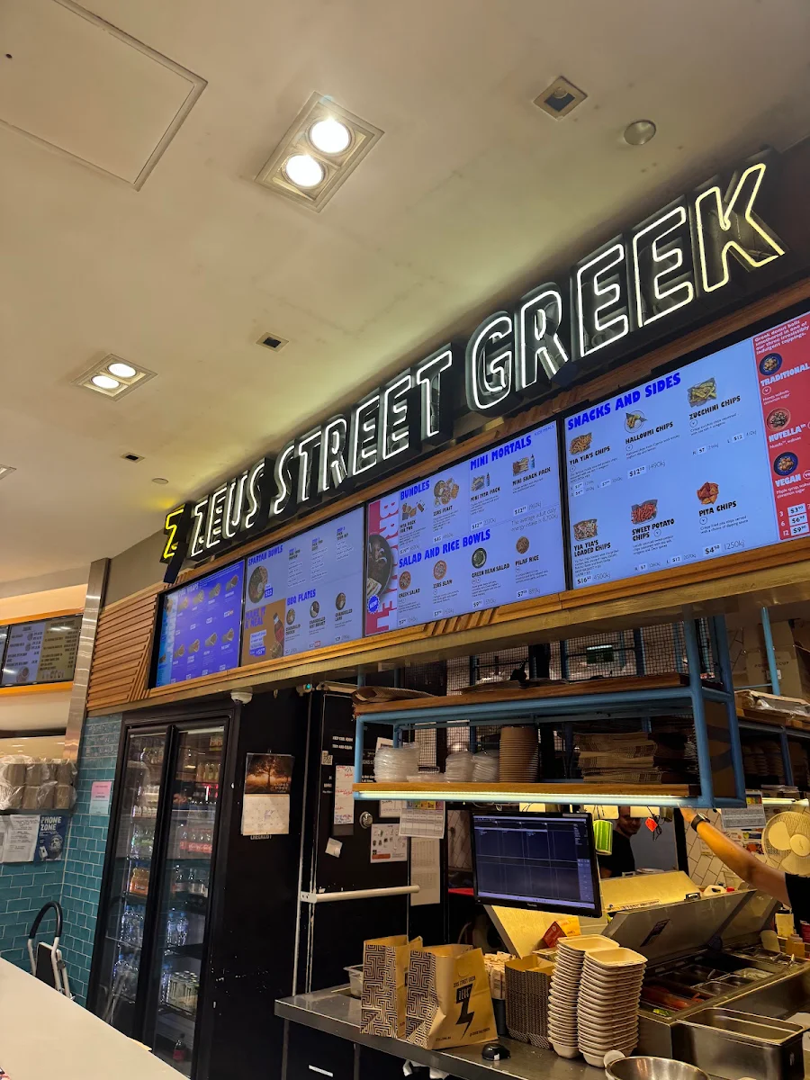 Menu, Zeus Street Greek QueensPlaza
