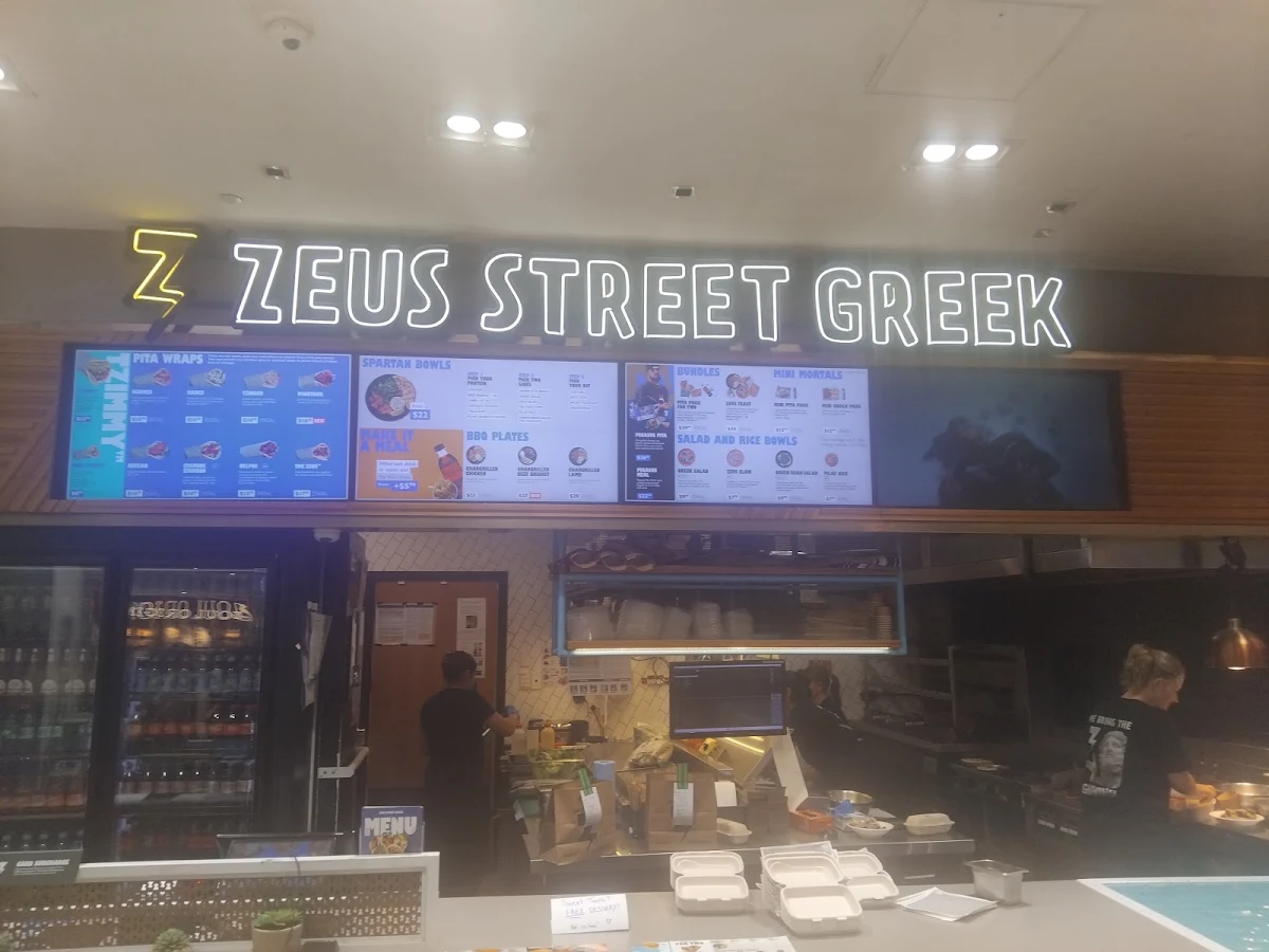 Menu, Zeus Street Greek QueensPlaza