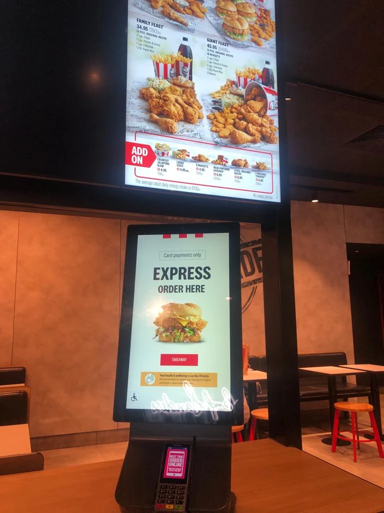 Menu, KFC Sydney Central