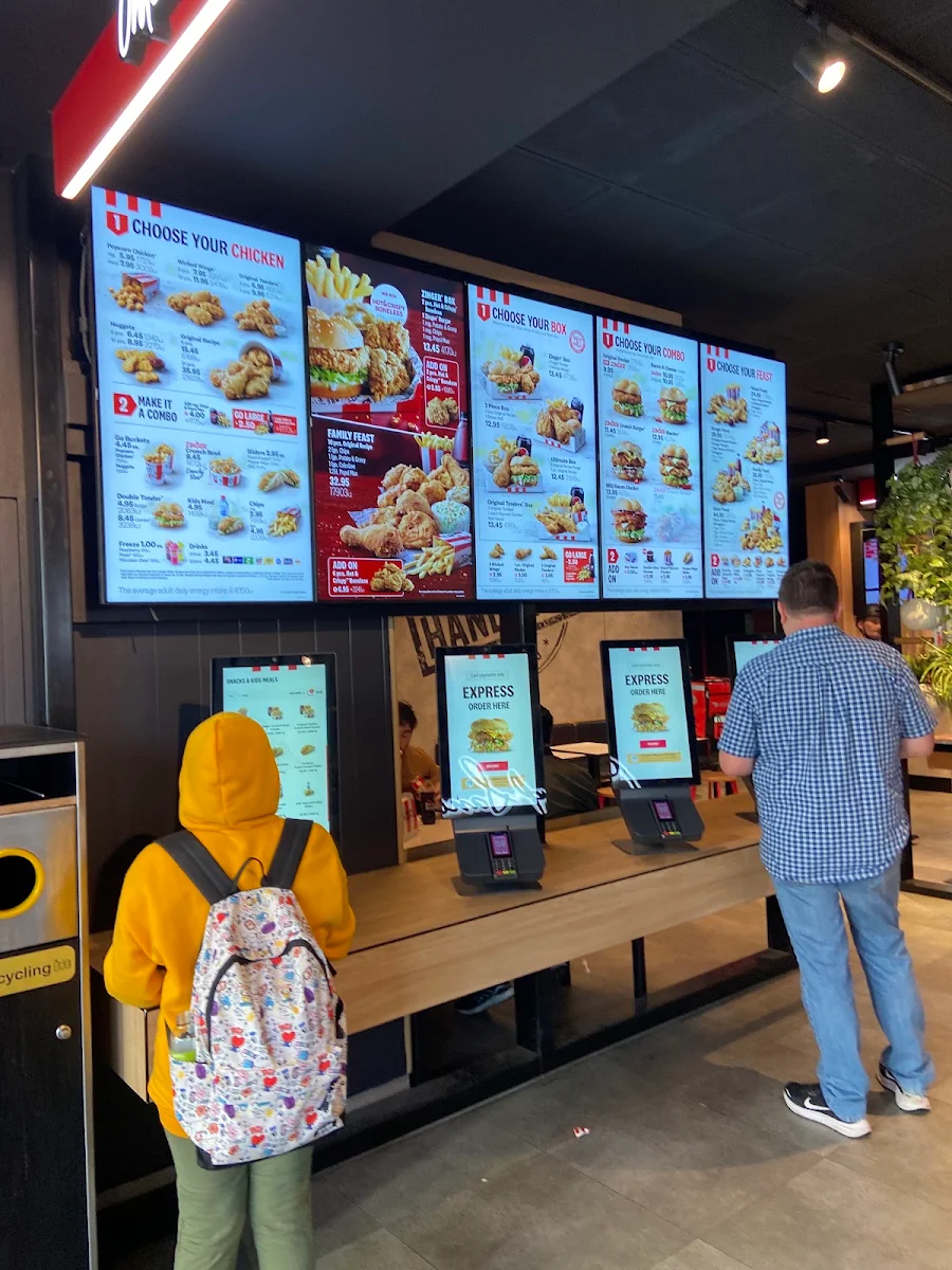 Menu, KFC Sydney Central