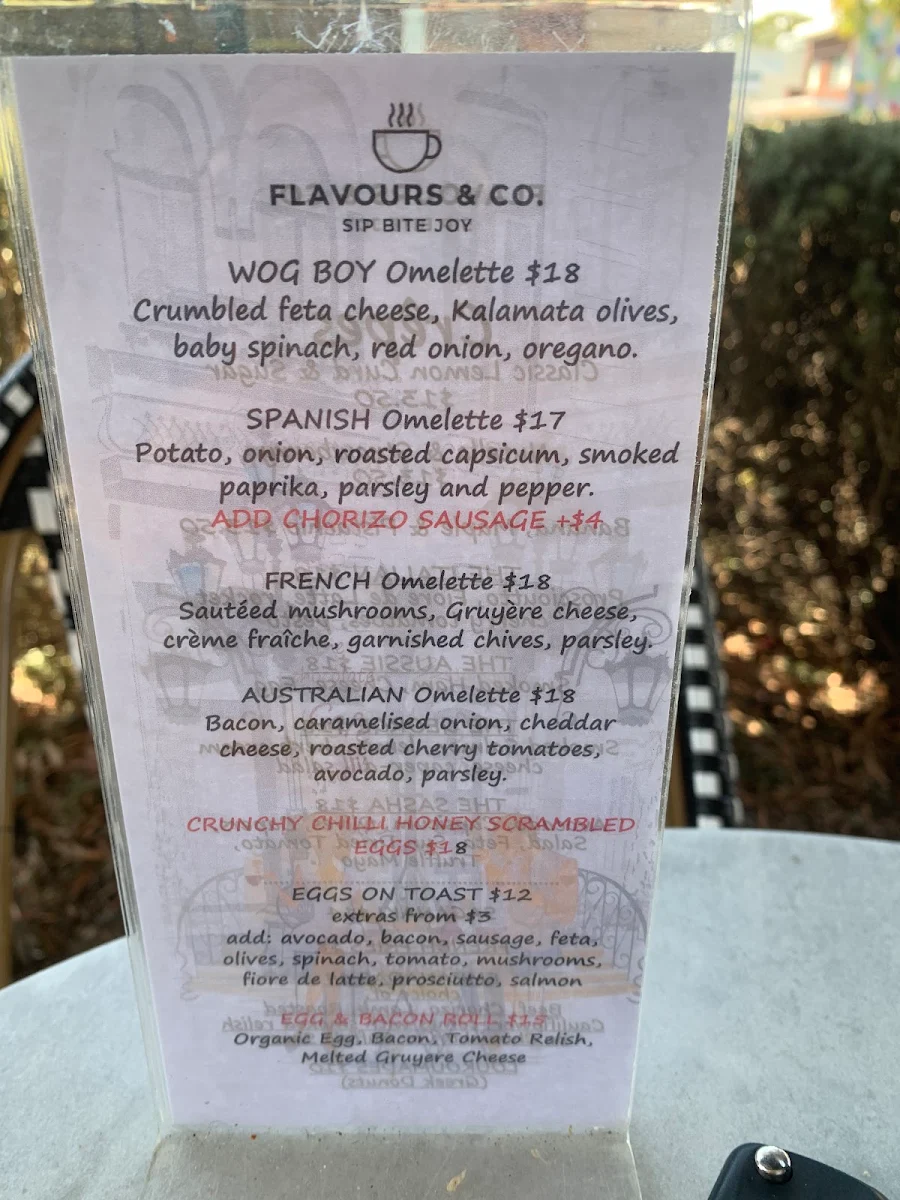 Menu, Flavours & Co Beaumaris Pty Ltd
