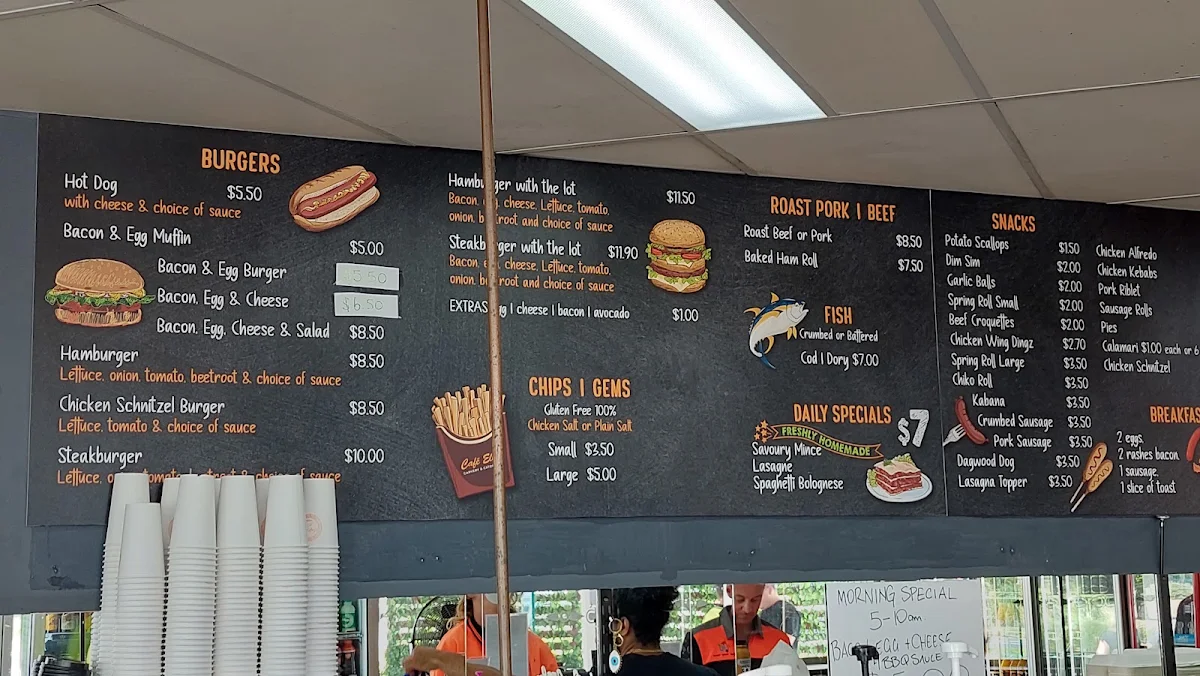 Menu, CAFE ELLE