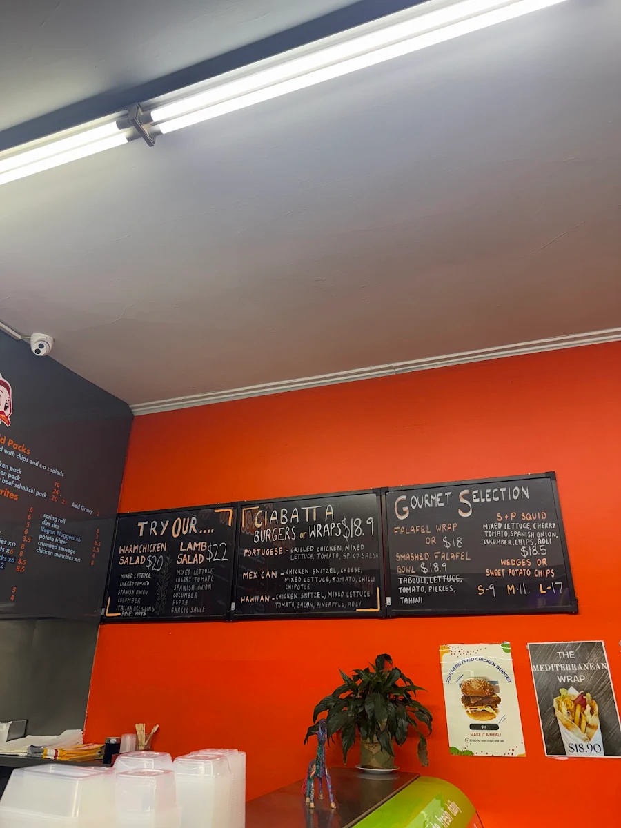 Menu, Hutt Street Chicken and Seafood