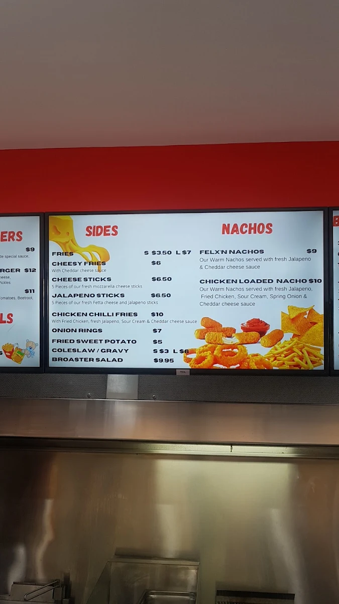 Menu, Broaster Chicken Guildford